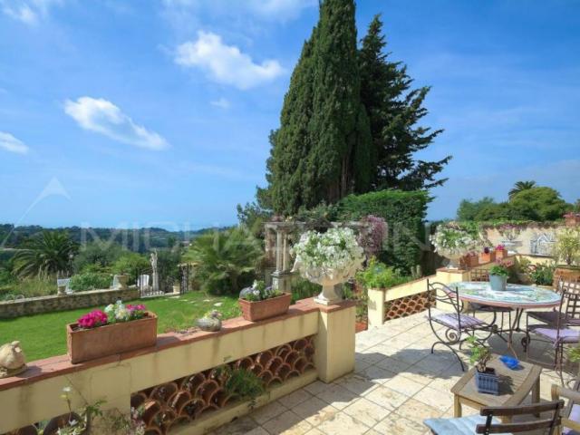 Вид с террасы поместья в Ницце
